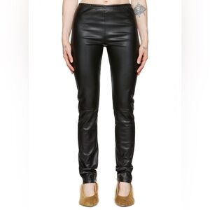 MM6 Maison Margiela Faux Leather Leggings